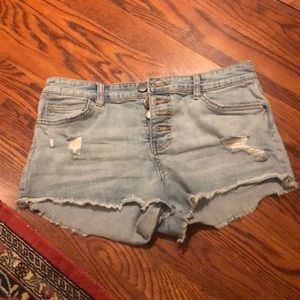Denim shorts